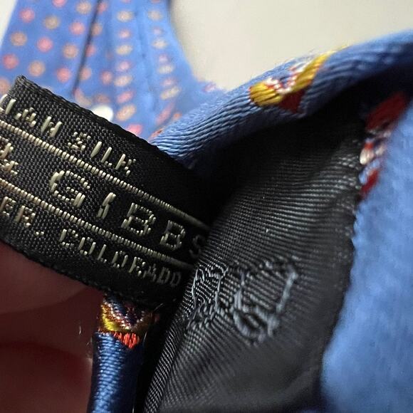 Carrot & Gibbs Blue Silk Tie - Picture 4 of 7